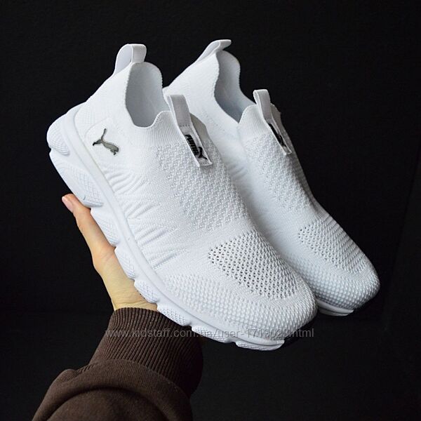 Puma White мокасини кросівки жіночі пума кроссовки кросовки