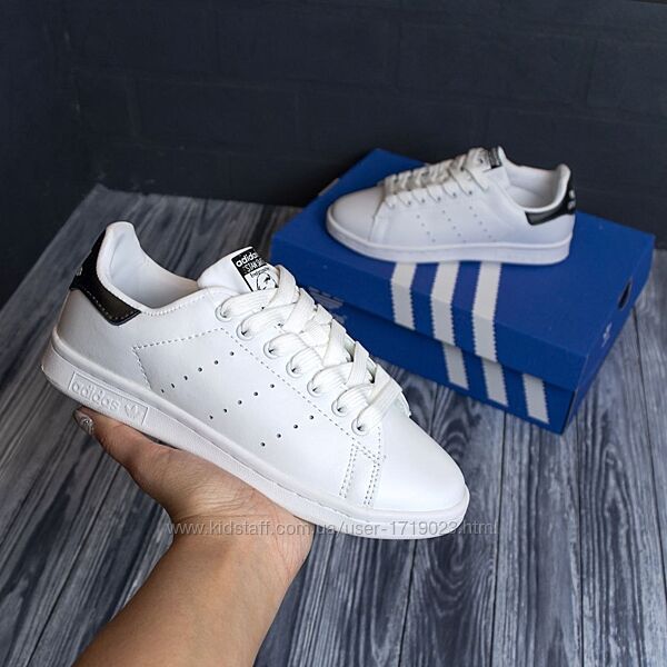 Adidas Stan Smith White black кроссовки денские адидас стан смит адідас 