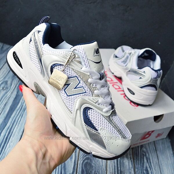 New Balance 530 White Blue кросівки жіночі нью беленс баланс кроссовки крос