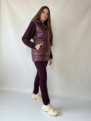 42-52р весняний жіночий прогулянковий спортивний костюм двунитка з
