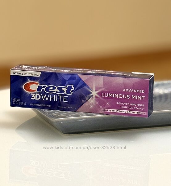 Відбілююча зубна паста Crest 3D White Luminous Mint. Оригінал Купляли в США