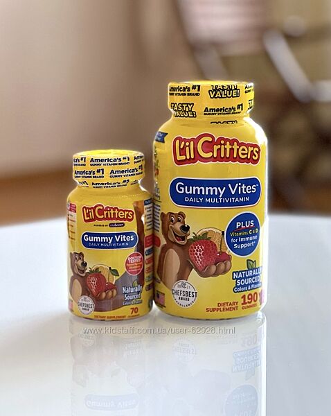 Мультивітаміни для дітей Lil Critters Gummy Vites. Оригінал. США