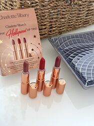 Набір для губ Charlotte Tilbury Iconic Hollywood Lip Trio. Оригінал