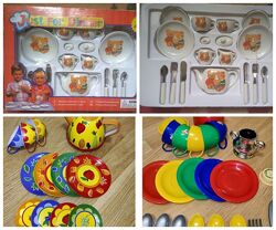 Детская посуда, пластиковая, керамическая