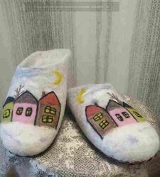 Валяні капці ручної роботи