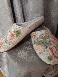 Валяні капці ручної роботи