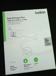 Кабель заряджання/синхронізації Belkin USB-A USB-C, 1м, силіконовий з кліпс