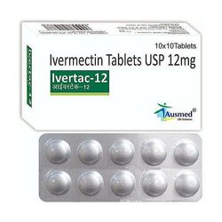 Ивермектин 12мг. -10 таблеток. оригинал Индия Ivermectin 12 Mg USP