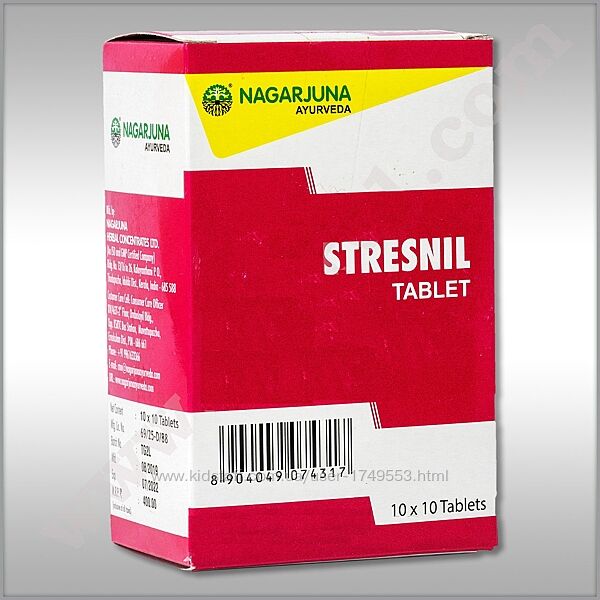 Nagarjuna Stresnil Антидепрессант /100 таб