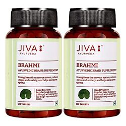 Брахми, Джива мозговая деятельность, память, нервы Brahmi,120 таб, Jiva