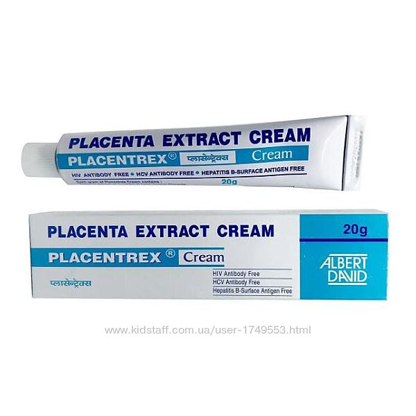 Плацентрекс Крем с экстрактом плаценты 20 г, Albert David Placenta Extract
