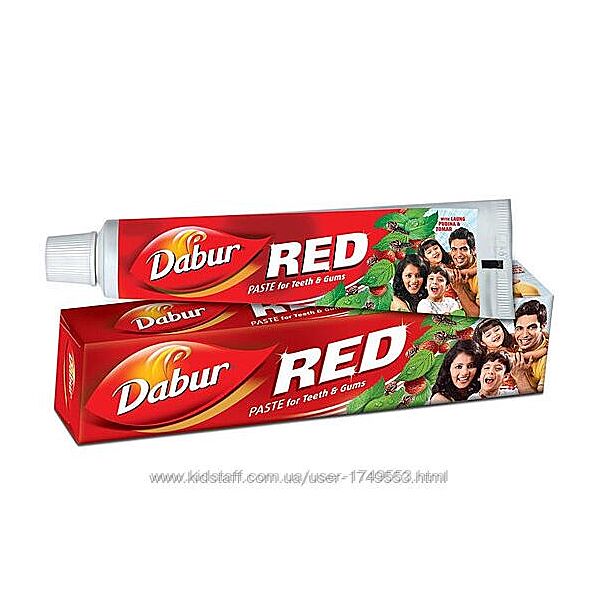 Аюрведична Зубна паста Ред Дабур 100г, Dabur Red, карієс, інфекція