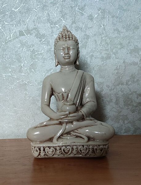 Будда, статуэтка керамическая, 15 см, Оригинал Индия