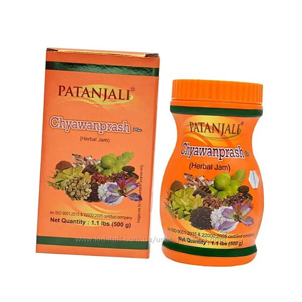 Чаванпраш, Chyawanprash Plus Herbal Jam, Patanjali 500г