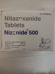 Антипаразитарное Нитаз0ксанид 500 nitaz0xanide. 1 пластинка 6 таб