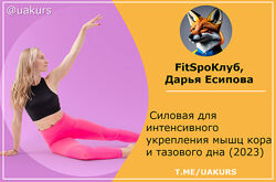 Дарья Есипова  Cиловая для интенсивного укрепления мышц кора и тазового дна