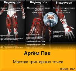 Артем Пак Массаж триггерных точек в плече, руке, бедре, шее, набор курсов  