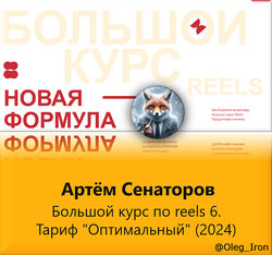 Артём Сенаторов Большой курс по reels 6. Тариф Оптимальный 2024