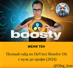  Женя Тен  Полный гайд по DaVinci Resolve 19  с нуля до профи 2024
