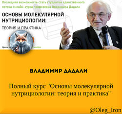 Владимир Дадали Основы молекулярной нутрициологии теория и практика