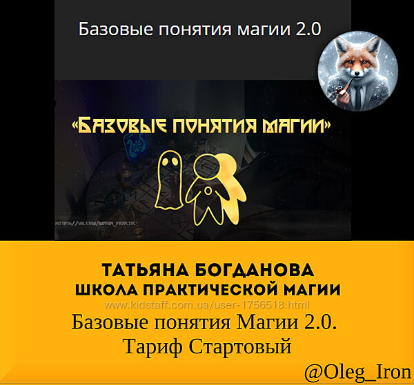 Татьяна Богданова Школа практ магии Базовые понятия Магии 2.0. Тариф старт