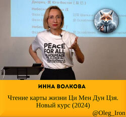 Инна Волкова Чтение карты жизни Ци Мен Дун Цзя. Новый курс 2024