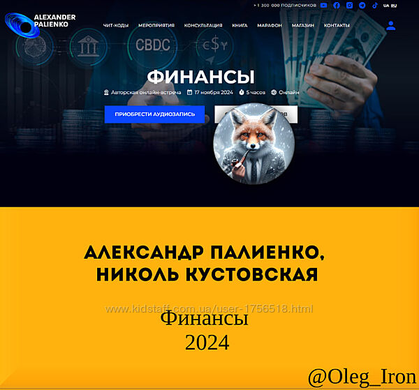 Александр Палиенко, Николь Кустовская Финансы  2024