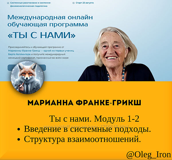 Марианна Франке-Грикш Ты с нами. Введение в системные подходы. Модуль 1-2