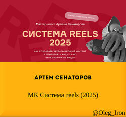 Артем Сенаторов Cистема reels 2025