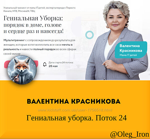Валентина Красникова Гениальная уборка. Поток 24