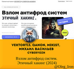 VektorT13 CyberYozh Взлом антифрод систем. Этичный хакинг 2024