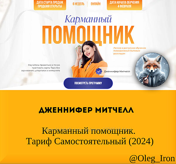 Дженнифер Митчелл Карманный помощник. Тариф Самостоятельный 2024