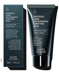 Очищаюча маска для проблемної шкіри Allies of Skin Rhassoul & BHA Antioxida