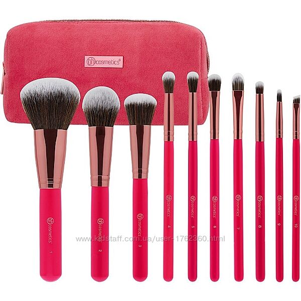 Набор кистей BH Cosmetics - Bombshell Beauty - 10 Piece Brush Set