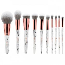 Набор кистей для макияжа BH Cosmetics Marble Luxe Brush Set 10 шт