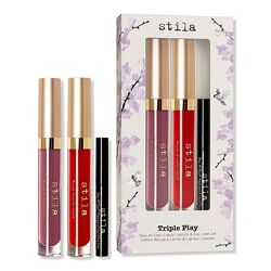 Набор Stila - Triple Play Stay All Day Liquid Lipstick and Eye Liner Set