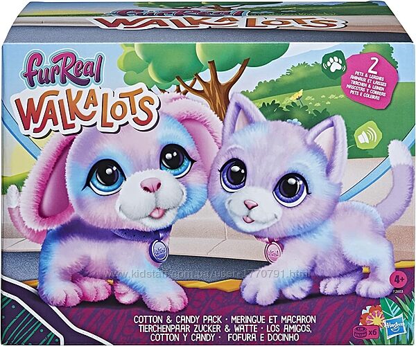 FurReal Walkalots Big Wags -Pack Toy Фурріал Цуценя та котик