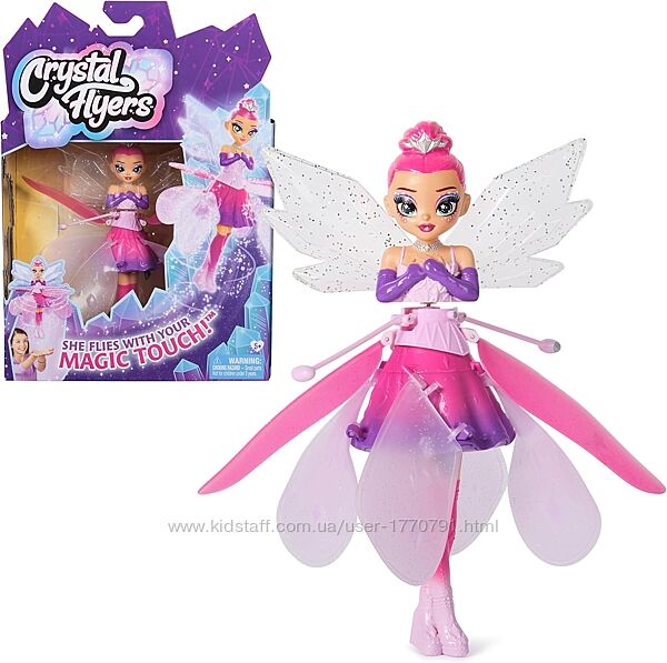 Magical Flying Toy Doll with Crystal Wings Літаюча фея