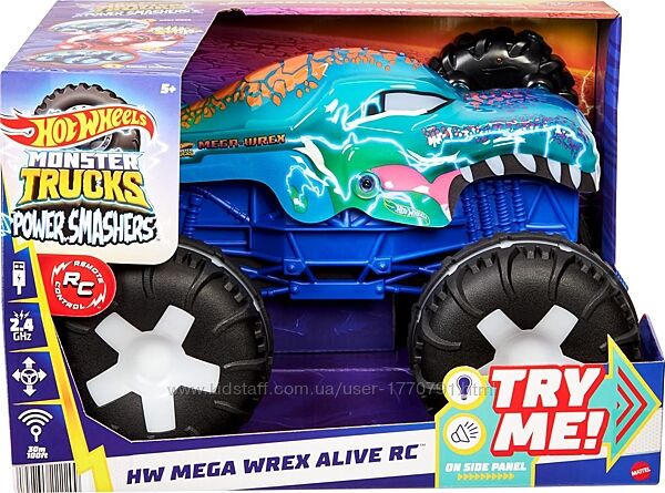 Hot Wheels Monster Truck RC Mega-Wrex Хот вілс машина пульт 115