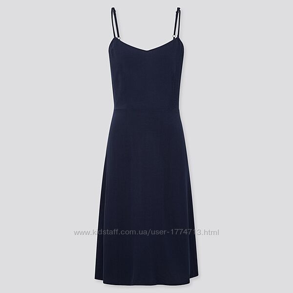 Uniqlo плаття сукня сарафан на бретелях натуральна тканина