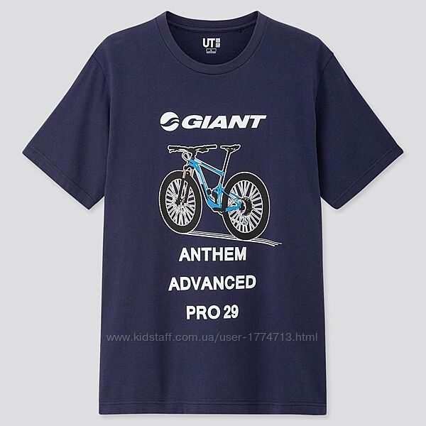 Uniqlo футболка велодизайн Giant унісекс