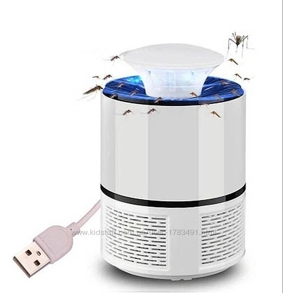 Пастка для комарів електрична Mosquito Killer Trap Lamp Black робота від US
