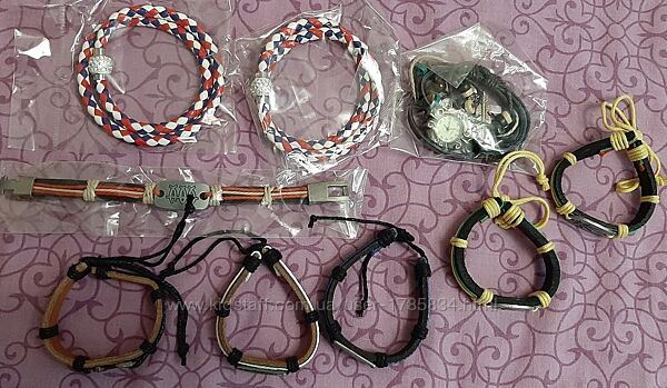 оптовый лот из 9 новых браслетов