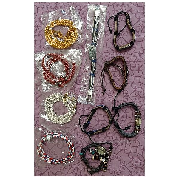 оптовый лот из 10 новых браслетов