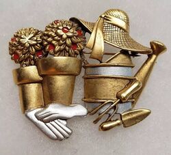 винтажная брошь Danecraft 1980&acutes