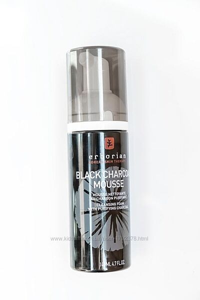 Erborian black charcoal mousse - пінка для очищення обличчя з вугіллям