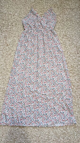 Zebra сарафан, максі сарафан з квітковим принтом, літній сарафан на бретеля