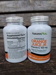 Naturas Plus, Витамин С из апельсинового сока, 100 мг, 180 таблеток