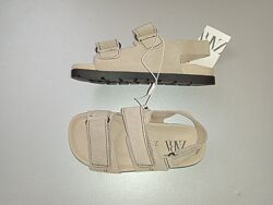 Кожаные сандалии шкіряні сандалі босоніжки босоножки zara 