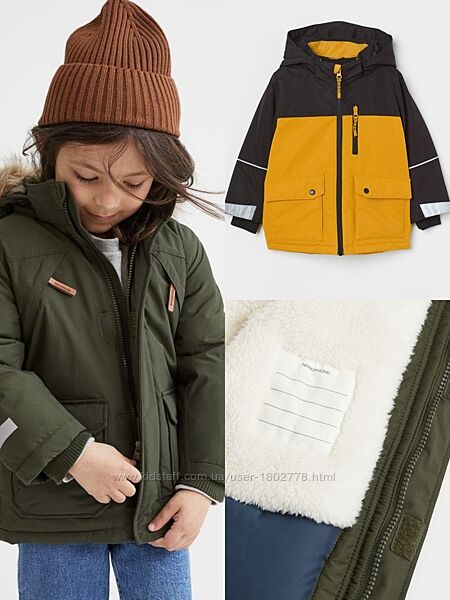 Зимова курточка непромокаюча утеплена куртка суперова H&M